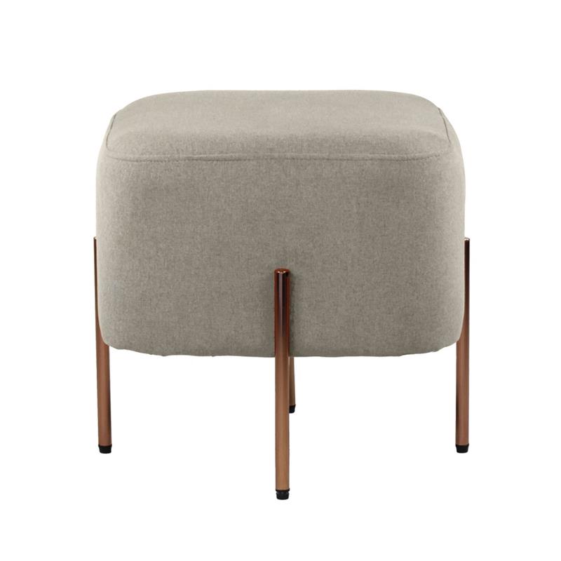 KATE POUF QUADRATO GRIGIO SCURO 41X41X41 CM