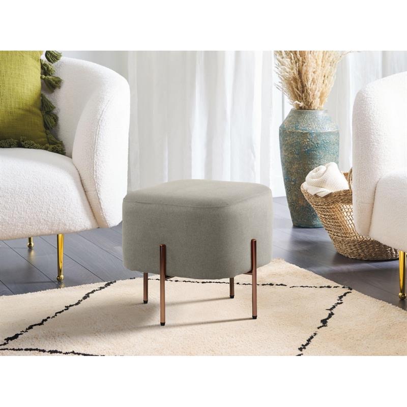 KATE POUF QUADRATO GRIGIO SCURO 41X41X41 CM