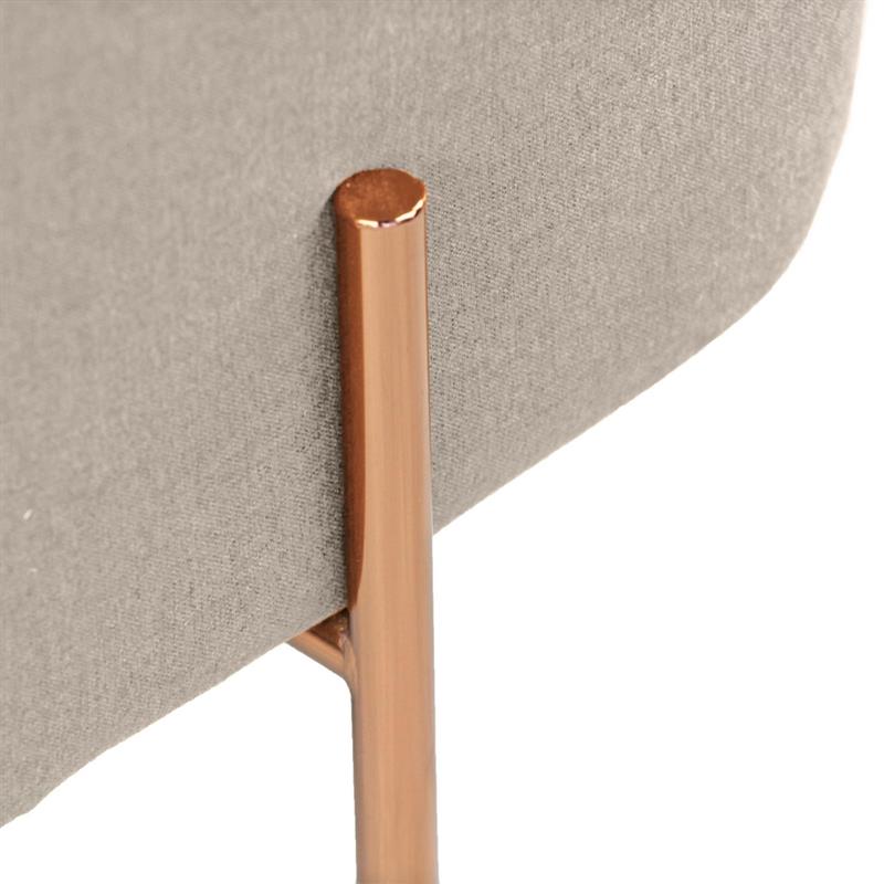 KATE POUF RETTANGOLARE GRIGIO 97X39X40 CM