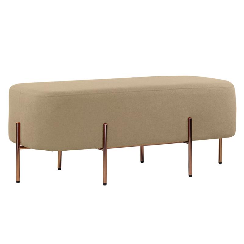 KATE POUF RETTANGOLARE BEIGE 97X39X40 CM