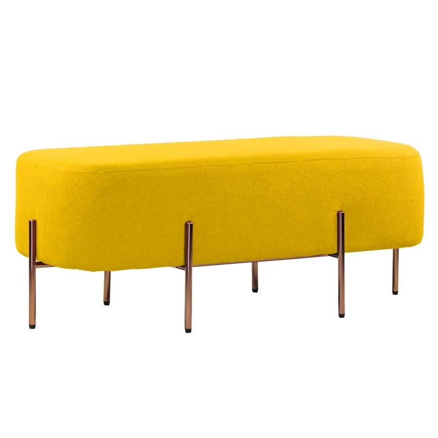 KATE POUF RETTANGOLARE GIALLO 97X39X40 CM