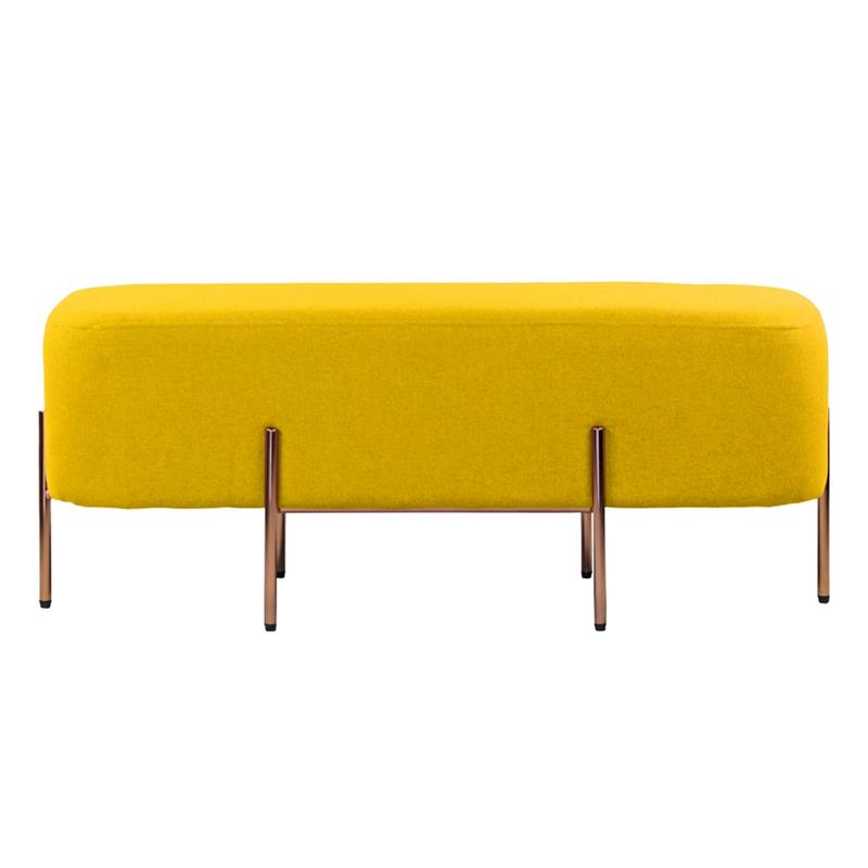 KATE POUF RETTANGOLARE GIALLO 97X39X40 CM