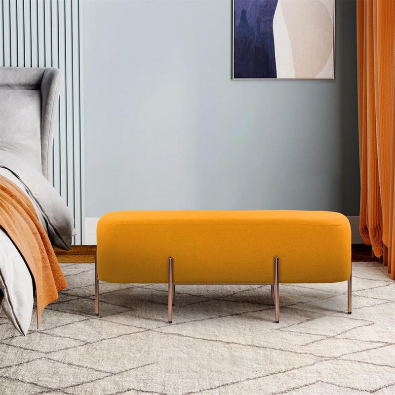 KATE POUF RETTANGOLARE ARANCIO 97X39X40 CM