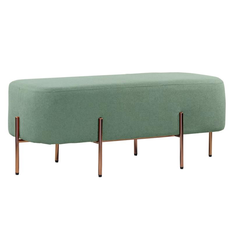 KATE POUF RETTANGOLARE VERDE 97X39X40 CM