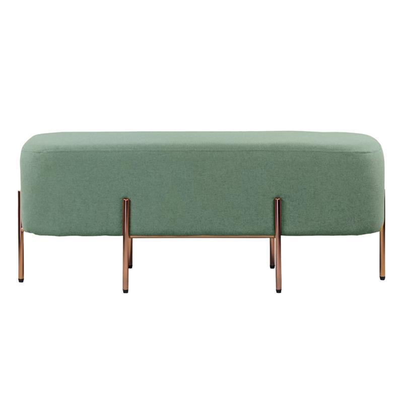 KATE POUF RETTANGOLARE VERDE 97X39X40 CM