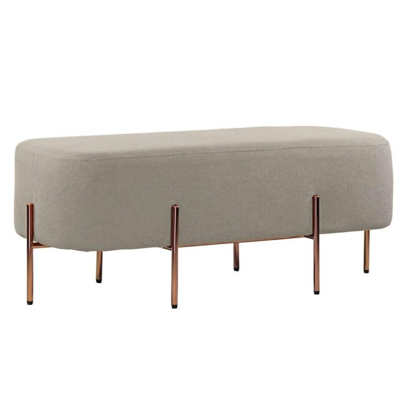KATE POUF RETTANGOLARE GRIGIO SCURO 97X39X40 CM