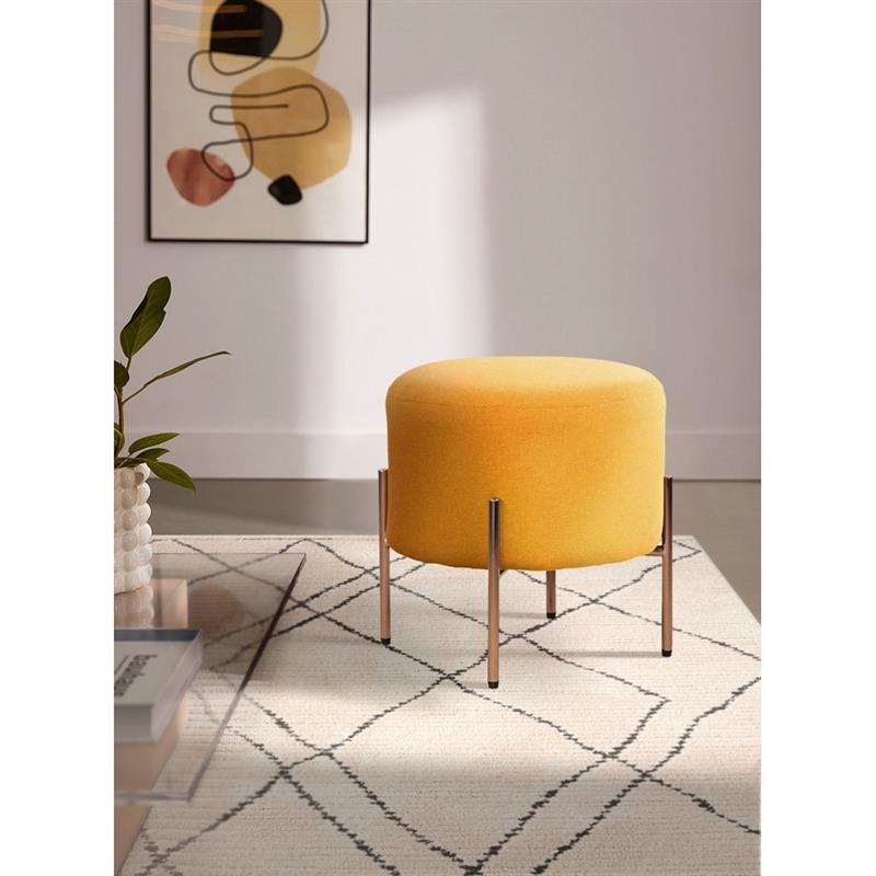 KATE POUF TONDO ARANCIO 40X40X40 CM