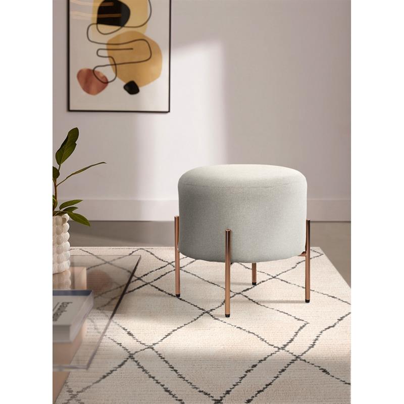 KATE POUF TONDO GRIGIO SCURO 40X40X40 CM
