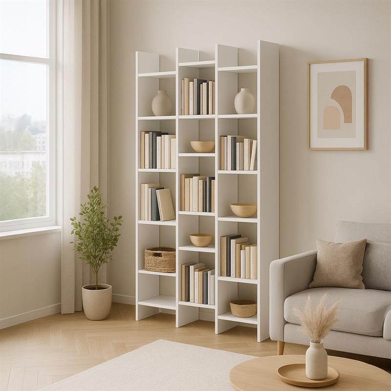 IKEN LIBRERIA BIANCA 96X24,8X192 CM