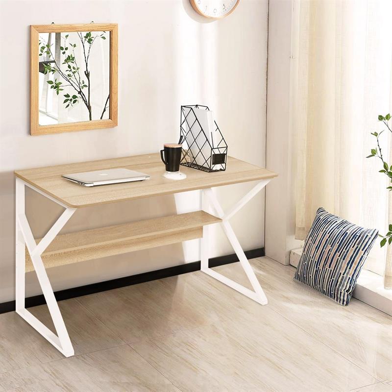 LFF SCRIVANIA PILLAI BIANCO/FRASSINO  120*60*72