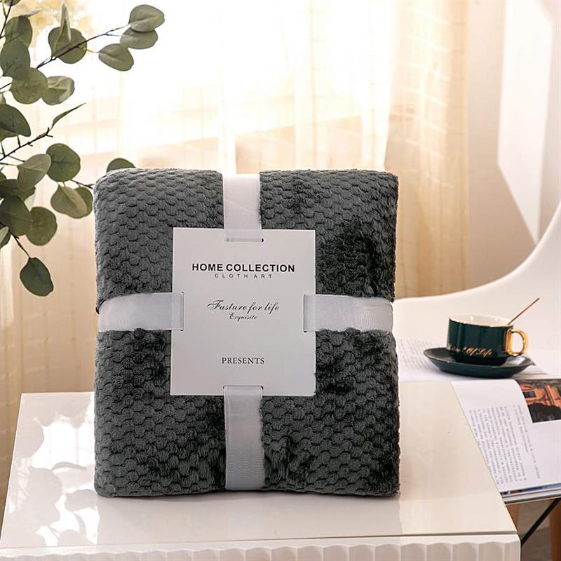 COPERTA DARK GREY 150X180 CM