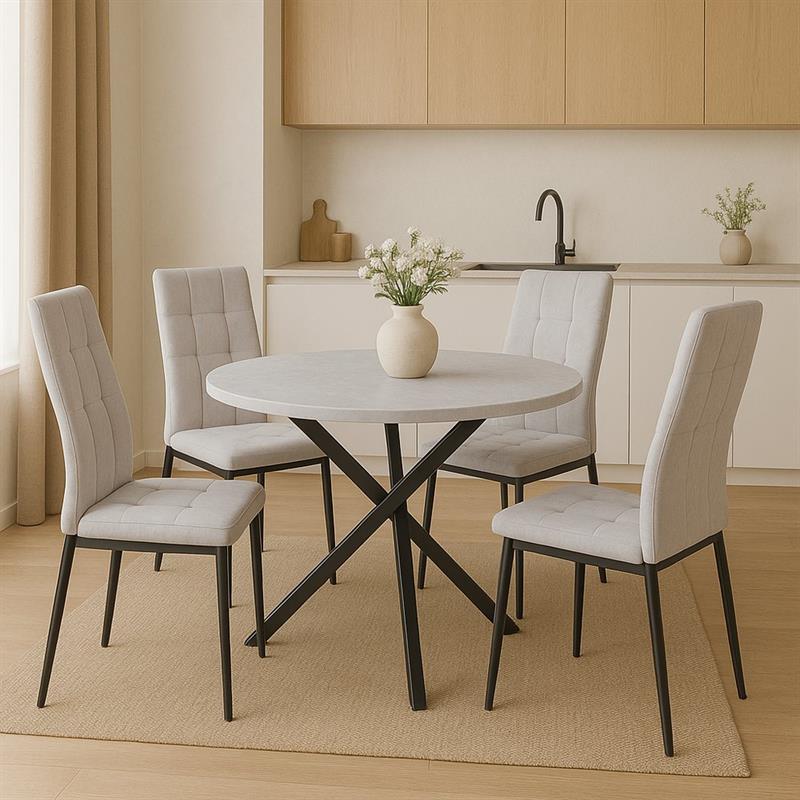 MILANO SEDIA 4PCS GRIGIO CHIARO TYN997-4