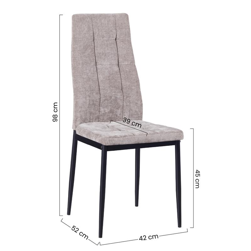 MILANO SEDIA 4PCS MARRONE TYN997-19