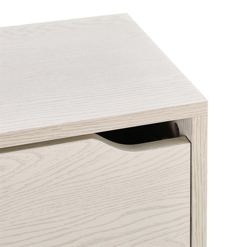 DIANA SCARPIERA.2 ROVERE SBIANCATO 63X24X80 CM