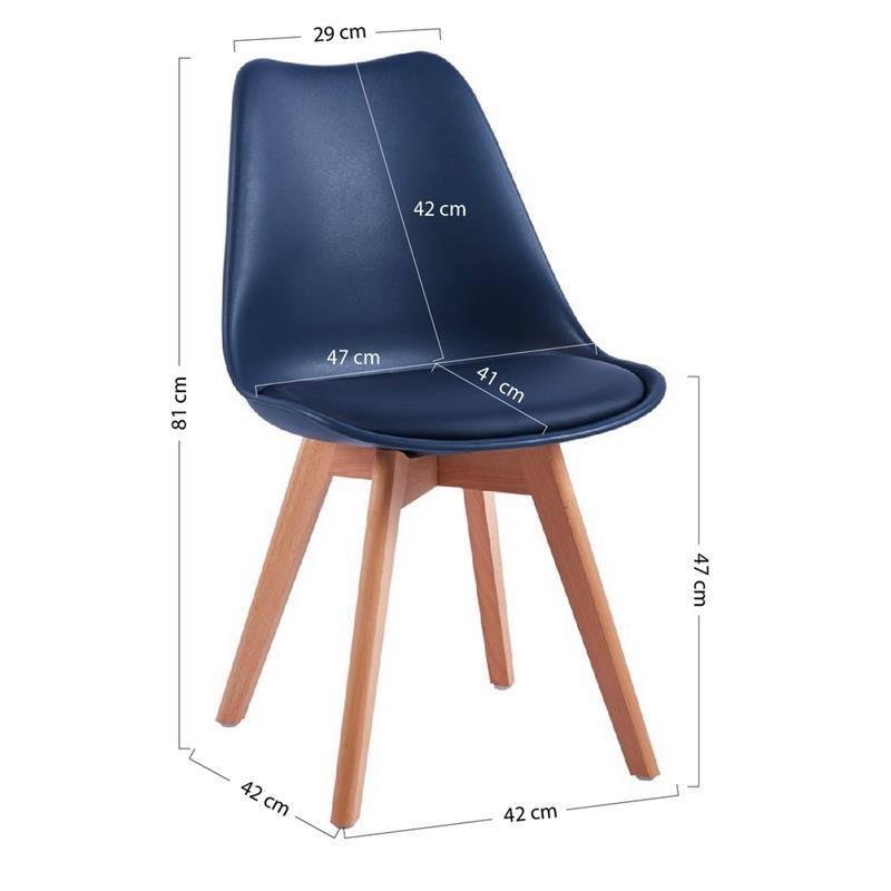 CANDICE SEDIA BLU #8409