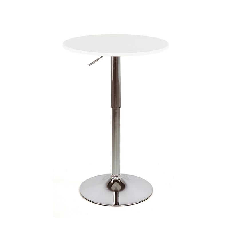 LEON TAVOLO BAR BIANCO 60X60X70,5-91,5 CM