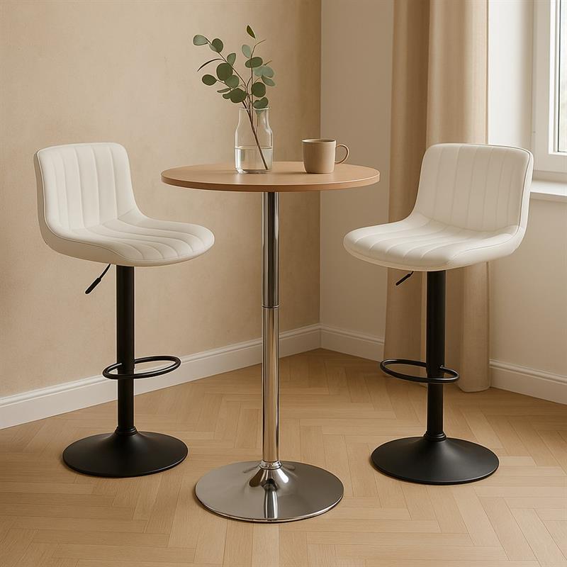 LEON TAVOLO BAR MARRONE 60X60X70,5-91,5 CM
