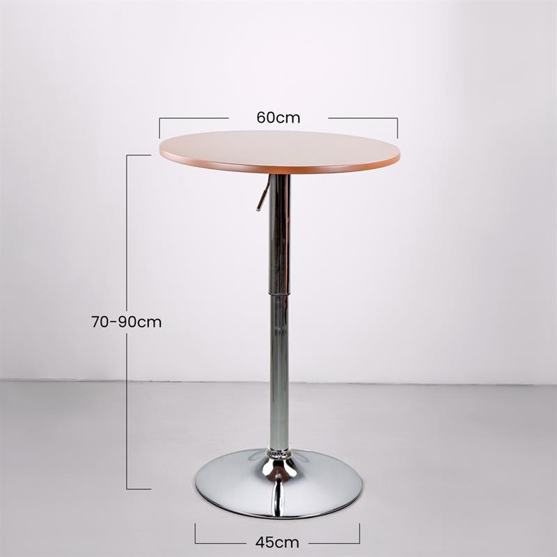 LEON TAVOLO BAR MARRONE 60X60X70,5-91,5 CM