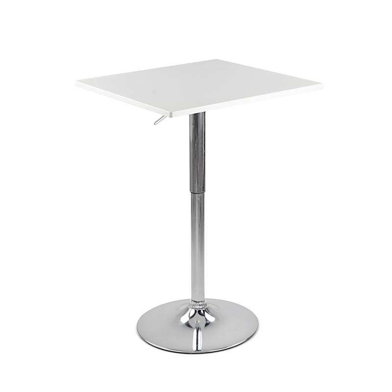 LIMA TAVOLO BAR BIANCO 60X60X70,5-91,5 CM