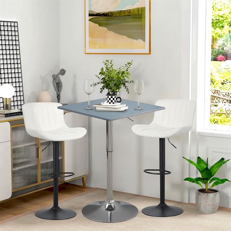 LIMA TAVOLO BAR GRIGIO 60X60X70,5-91,5 CM