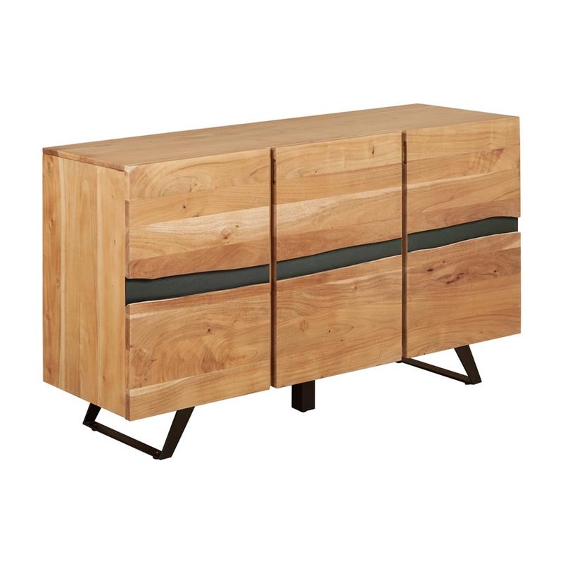 ACHILLE MADIA 3/A ACACIA METALLO 145X43X85CM