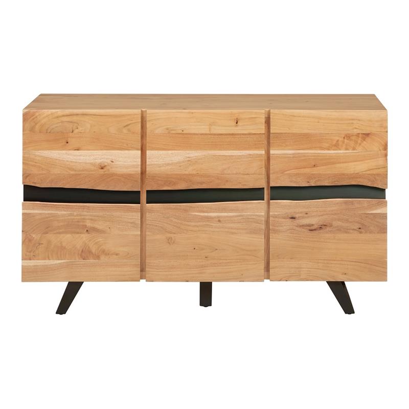 ACHILLE MADIA 3/A ACACIA METALLO 145X43X85CM