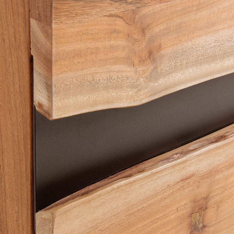 ACHILLE MADIA 3/A ACACIA METALLO 145X43X85CM