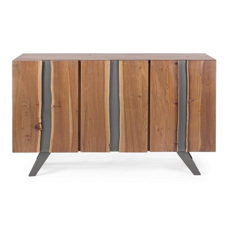 ACHILLE MADIA 3/A ACACIA METALLO 145X45X90CM