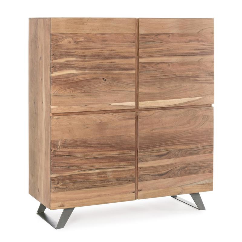 ACHILLE CREDENZA ALTA 4/A ACACIA 118X45X138CM