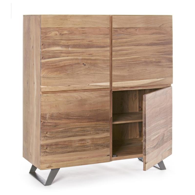 ACHILLE CREDENZA ALTA 4/A ACACIA 118X45X138CM