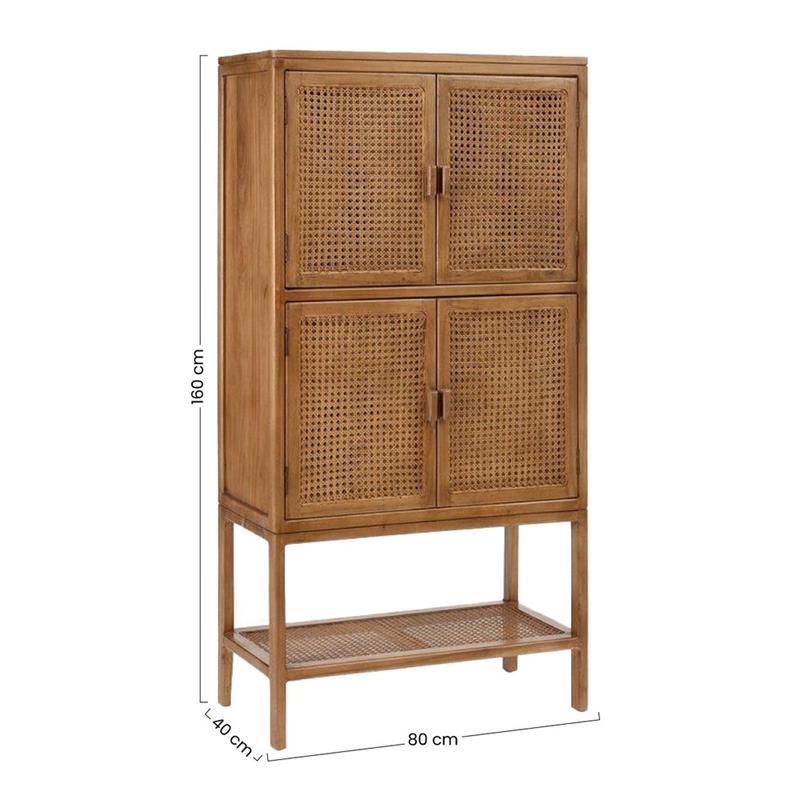 VIENNA CREDENZA 4/A MANGO  80X40X160CM