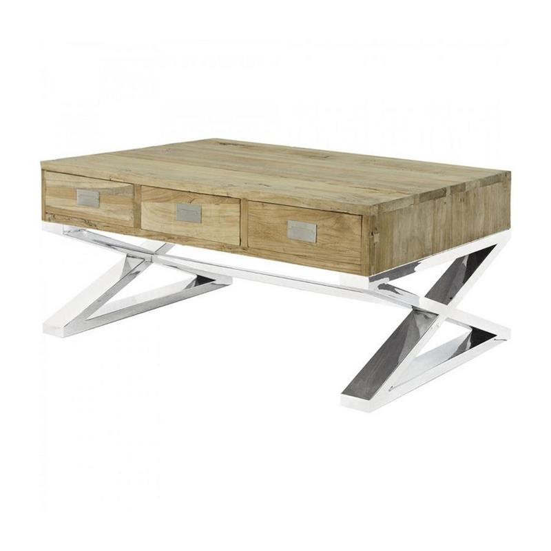 COFFEE TABLE OLM RIC E ACCIAIO DEXTER