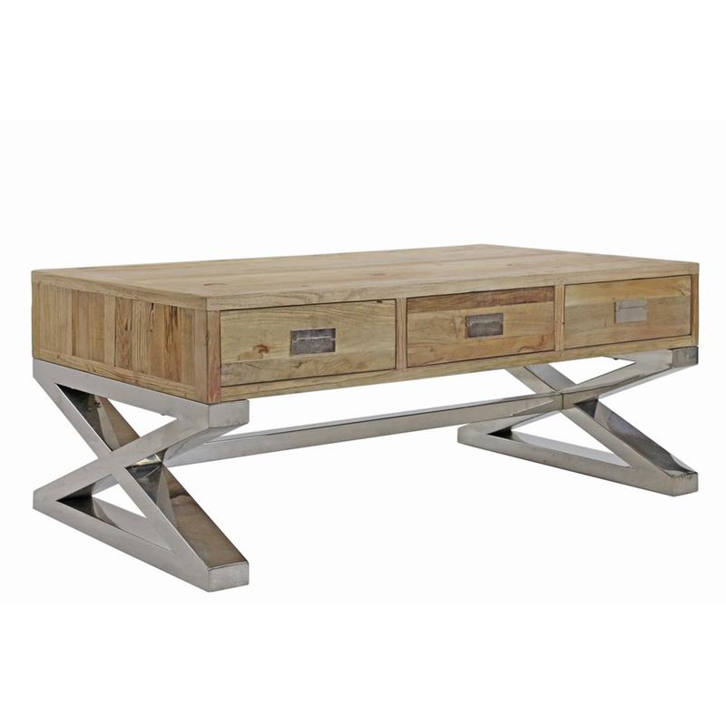 COFFEE TABLE OLM RIC E ACCIAIO DEXTER