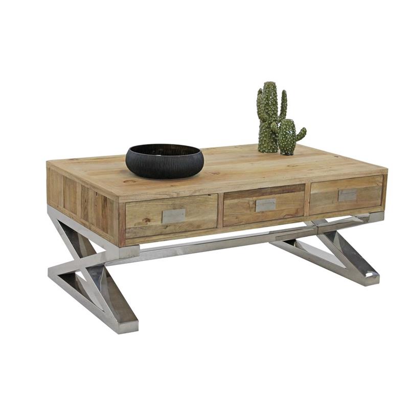 COFFEE TABLE OLM RIC E ACCIAIO DEXTER