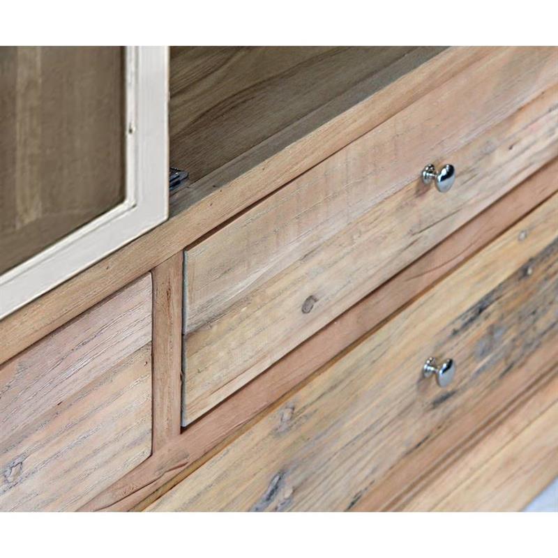 CREDENZA OLMO ACCIAIO 118X47X220 CM