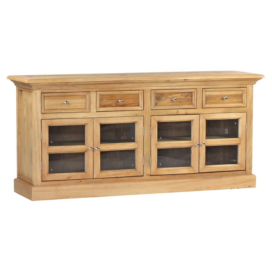 CREDENZA OLMO + VETRO 210*45*87