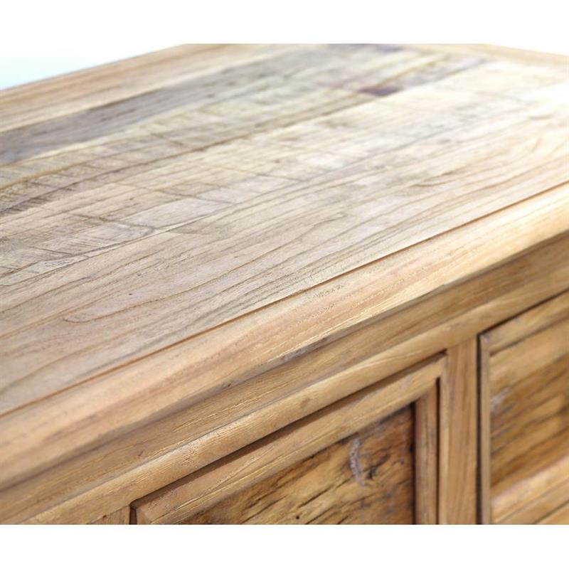 CREDENZA OLMO + VETRO 210*45*87
