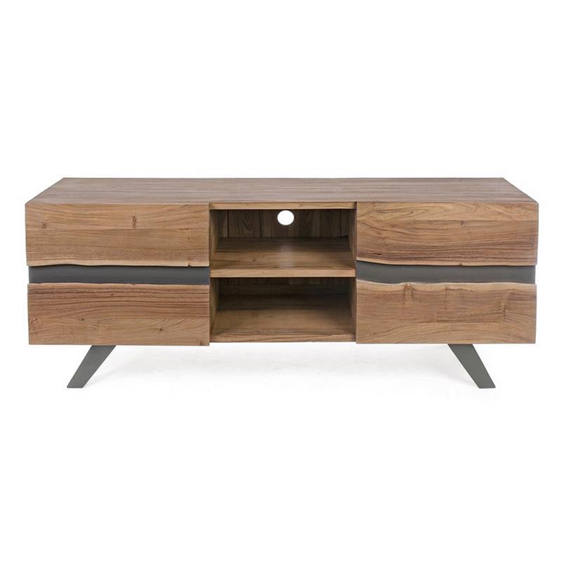 ACHILLE MOBILE TV ACACIA METALLO 160X44X65CM