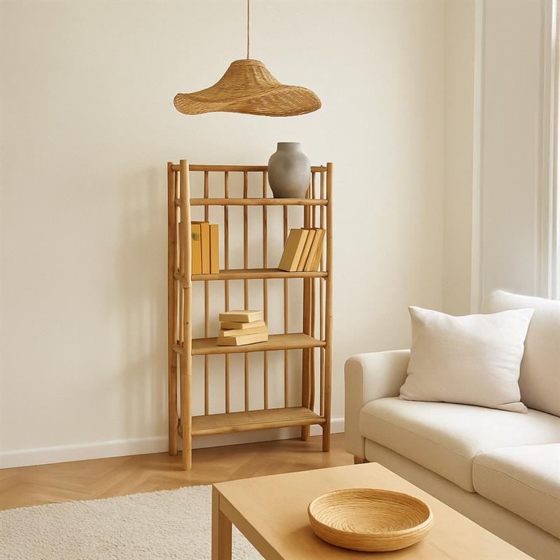 BAMBOO SCAFFALE 4 RIPIANI 66X30X135 CM