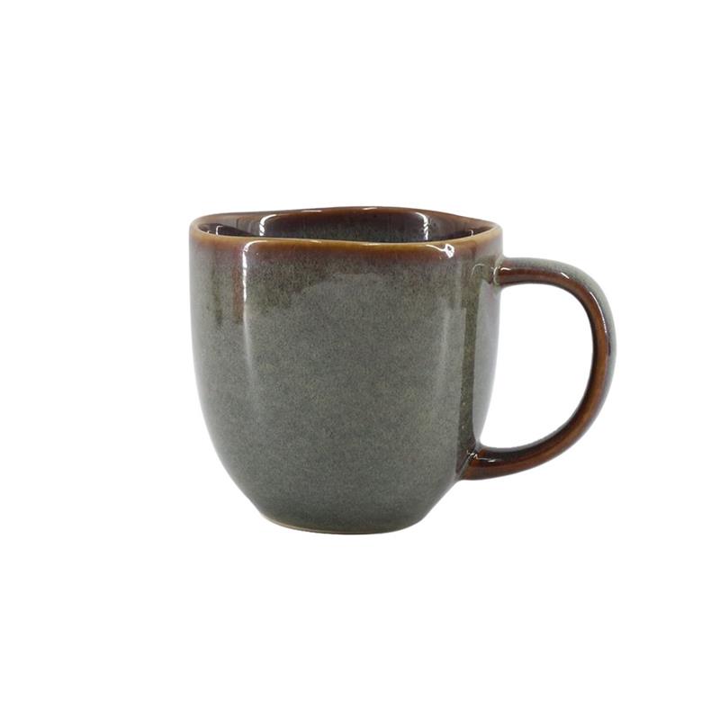SET 6 TAZZE IN CERAMICA VERDE SCURO