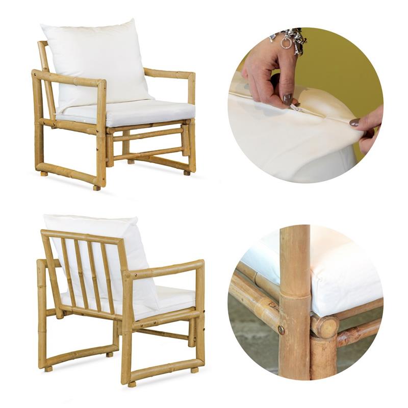 BAMBOO SET COCO 4 POSTI BIANCO