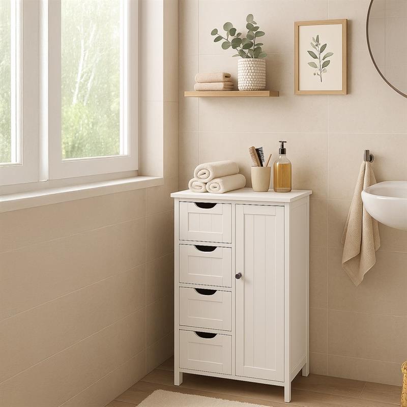 LILY MOBILETTO BAGNO BIANCO 55X30X82 CM