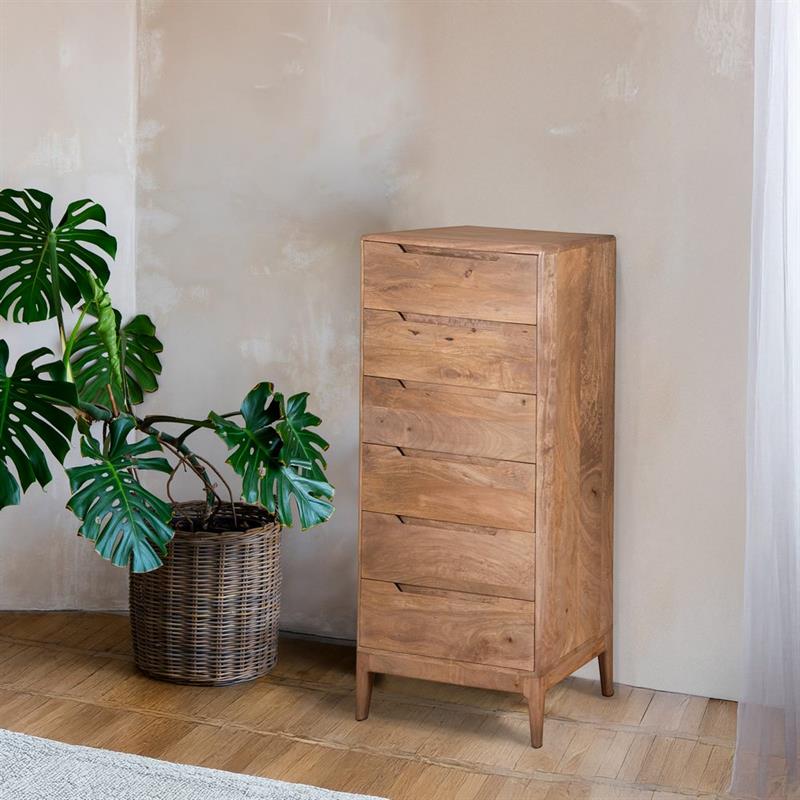LUNA CASSETTIERA 6/C MANGO 63X40X130CM
