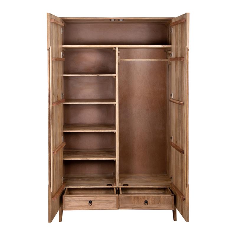 LUNA ARMADIO 2/A MANGO 125X60X220CM
