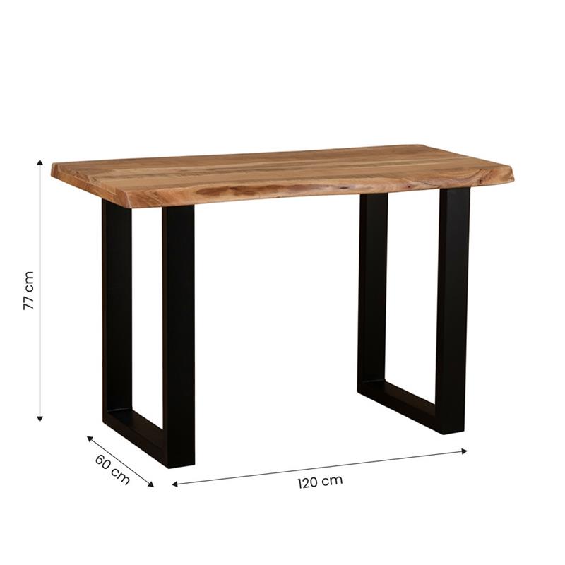 ACHILLE TAVOLO PRANZO ACACIA 120X60X77CM