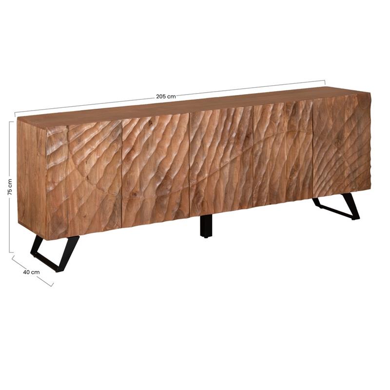 SOLE CREDENZA MANGO VENATO 5/A 205X40X75CM