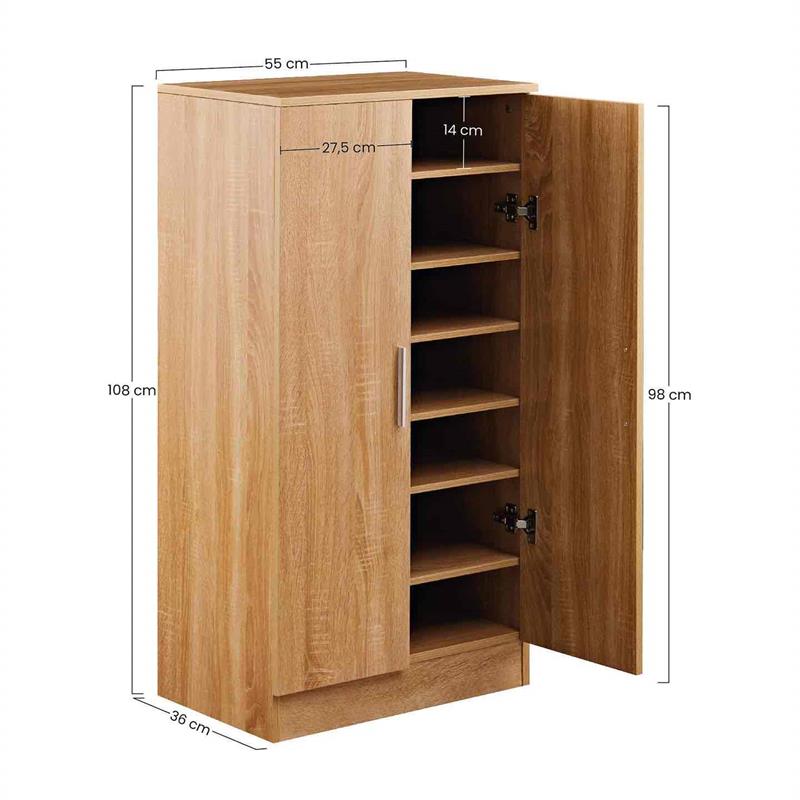 GIULIA SCARPIERA 7 RIPIANI ROVERE 55X36X108 CM