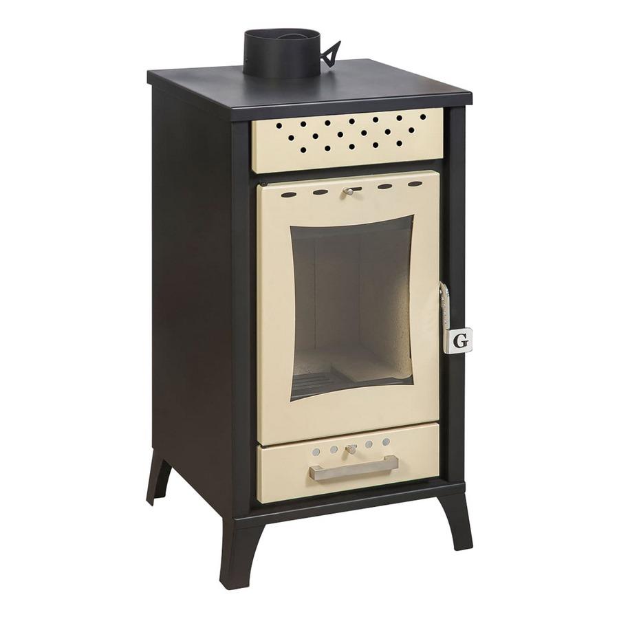 STUFA LEGNA OLGA BEIGE POTENZA 15   KW L45,5XP48,5XH91