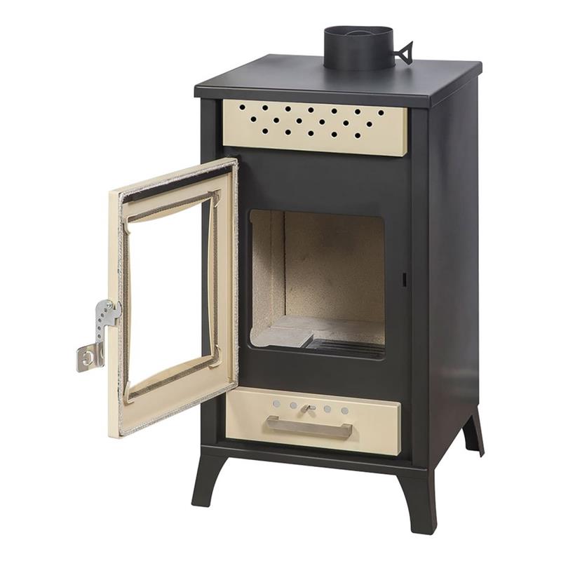 STUFA LEGNA OLGA BEIGE POTENZA 15   KW L45,5XP48,5XH91