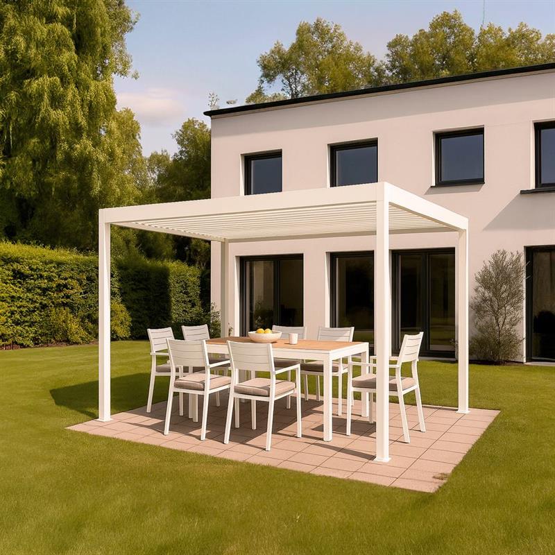 ALMA PERGOLA 300X300X250CM BIANCA